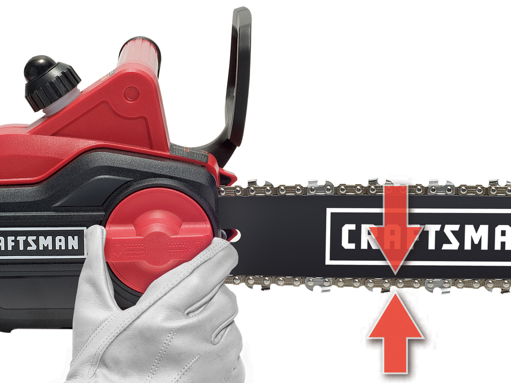 Craftsman 74050 — tool-less chain tension