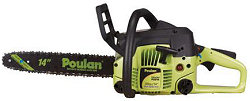 Chainsaw Poulan 3314 specification and features - Gas and Electric